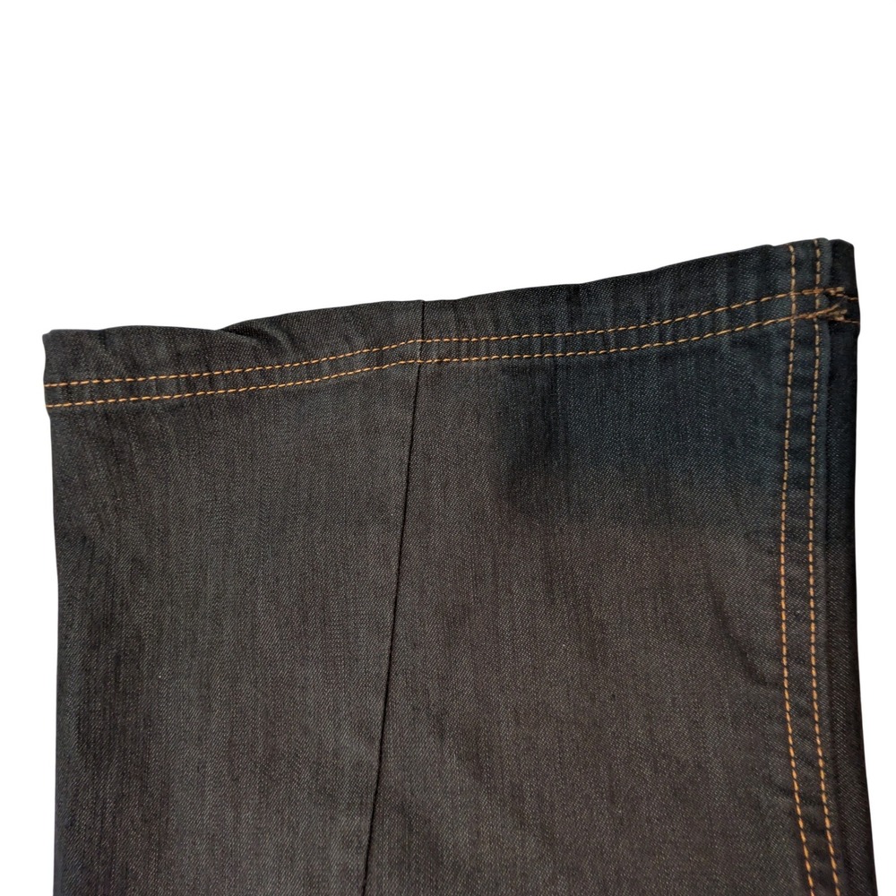 Athleta Dark Wash Cargo Denim Style Pants 129129 Womens Blue Contrast Stitching - Picture 2 of 15